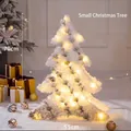 70cm pre-lit flocked Christmas tree with warm LED lights and a snowy pine effect - Small Christmas Tree 70cm (25 LEDs)