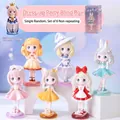 Costume Party blind box set with 6 cute Q-version anime girl figurines on white stands - M066 Party Dress Set 6 / Full Set