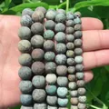 Matte Amazonite and pink crystal beads in various sizes for DIY jewelry making - Frosted African Pine / 4mm/1 Piece Approximately 90 Pieces/10g
