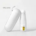 Milky white mini capsule umbrella with UPF50+ sun protection and matching hard case - Five-Fold Manual Style (With Capsule Case) / Milky White