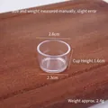 Mini gobelet en plastique transparent pour dessert miniature DIY 2,6 cm de diamètre - Petit ramequin à pudding 2.6cm