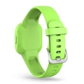Silikon-Ersatzarmband in Neongrün für Garmin Vivofit Jr 3 mit silberner Schnalle - Grasgrün