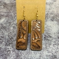 Brown Embossed Leather