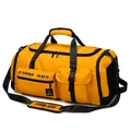 Grande borsa da viaggio sportiva con scomparto per scarpe e tasche multiple per palestra. - Giallo
