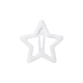 Pasador para el pelo blanco en forma de estrella con acabado brillante para niñas - Blanco (50)