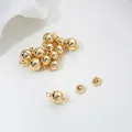 Polished golden spherical magnetic clasp for DIY jewelry making in various states - 6mm / Gold
