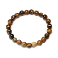 Solar system bracelet with eight natural gemstones and tiger eye beads for men and women - Venus