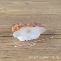 PVC salmon sushi miniature model for play, 5cm length and 11.7g weight - Eel Sushi (Small) / Brown