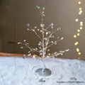Luminous 38cm acrylic crystal Christmas tree lamp with festive LED lighting - Silver Christmas Tree - Small (With Lights)