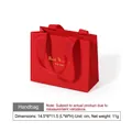Elegante rote Geschenktüte mit goldener Aufschrift und Schleifenband für Schmuckboxen - Verwenden Sie Den Parameter Ai_info / Handtasche (Chinesischer Stil Serie) / Klein / Rot