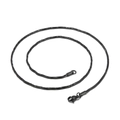 Minimalist black stainless steel snake chain necklace with lobster clasp for women - 500mm x 1.5mm / Black