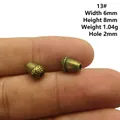 Antique bronze acorn spacer beads 6x8mm for DIY jewelry making handmade necklaces - 13# Style