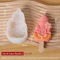 Molde de silicona de la Catedral del Sagrado Corazón para helados artesanales con textura - Basílica del Sagrado Corazón