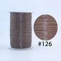 Brown Korean waxed cord spool #126 for DIY jewelry making and handmade weaving - 126 Light Coffee / 1.0mm 160m