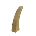 Espositore per collane in velluto beige con design curvo per vetrine di gioielleria - Beige