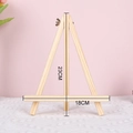 Compact 23cm natural pine wood tabletop easel with adjustable metal butterfly nut - Pine Wood Small Easel