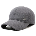 Berretto da baseball uomo grigio scuro in twill spesso con stemma metallico ProHike - Regolabile / Grigio