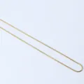 Minimalist gold plated snake chain necklace in titanium steel with smooth texture - Gold Snake Chain (40+5)
