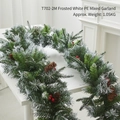2m Snowy PE Mix Garland