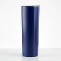 Gobelet isotherme 20oz en acier inoxydable bleu foncé avec couvercle clair - 20oz / Bleu Marine Mat