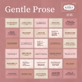 Libro de 60 pegatinas washi Gentle Prose con frases bilingües para diarios - Prosa Suave