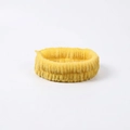 Elastic yellow coral fleece headband with soft plush texture for face washing and skincare - Single Headband / Bright Yellow