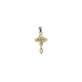 Gold-plated stainless steel Celtic knot cross pendant for DIY jewelry making - 5# Ornate Celtic Cross