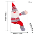 Santa Claus plush curtain buckle tieback with dimensions 45x23cm for Christmas decor - Santa Claus