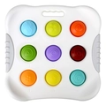 Giocattolo sensoriale per neonati con nove bolle colorate e numeri da 1 a 9 in rilievo - Tavoletta di apprendimento numeri a pressione