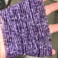 Micro square cut purple amethyst gemstone loose beads for DIY jewelry making - 12-Amethyst (Natural)