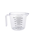 Detail of 600ml transparent measuring cup with double-sided metric and cup scales - 600ml Transparent