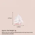 Miniatura vortice di gelato bianco per artigianato DIY 2,7x1,9cm ciondolo in resina - 2cm Piccolo / Bianco
