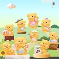 Cute yellow resin bear figurine set featuring various poses like Cupid and chef styles - Milky Butter Bear (Set)