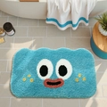 Blauwe cartoon monster pluche badmat met waterabsorberende getufte stof textuur - 40*60cm / Verward Groen
