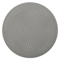 Filtro per lavandino rotondo in silicone grigio con design perforato per capelli scarico - Grigio Tondo Piatto