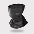 Dark gray breathable ice silk cooling face mask with honeycomb mesh for outdoor sports - Sport Style Elegant Gray (8123)