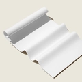 Quick-dry double-sided velvet beach towel in pure white rolled texture - Solid White (PE Bag)