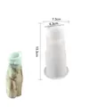 Abstract female body torso silicone mold with artistic marble resin statue display - No.1 Human Body Vase