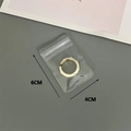 Thickened transparent PVC self-sealing jewelry bag 6x4cm for rings and small accessories - 30 Silk 4x6cm
