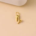 Gold Capricorn zodiac symbol pendant made of polished stainless steel for jewelry DIY - Capricorn / Gold