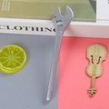 Creative silver wrench-shaped ballpoint pen with realistic metallic finish for students - Wrench Shape - Silver / 0.5mm
