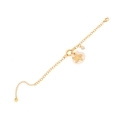 Golden stainless steel bracelet with starfish pendant, shell charm, and white pearl detail - 2# Starfish