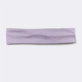 Elastic purple cotton sports headband for running and outdoor sweat absorption - Taro Purple