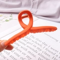 Vibrant orange matte hair claw clip with large cross design for secure hair styling - Matte Cross Tangerine