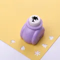 Purple craft puncher with palm tree design for DIY scrapbooking and paper embossing - Cartoon Series: Palm Tree