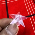Transparent acrylic five-pointed star topper for Christmas fiber optic tree lights - 3CM Soft Single Layer Star