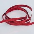Cinta roja metalizada con purpurina para regalos de Navidad y manualidades DIY - 0,3 cm de ancho * 20 yardas / Rojo