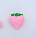 Kabelschutz aus Silikon in rosa Erdbeerform für Ladekabel und Zubehörteile - Erdbeerrosa