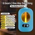 Blue portable aroma diffuser with digital display and 6 adjustable misting modes - Upgrade 6-Gear Light & Digital Display Aroma Diffuser / Blue