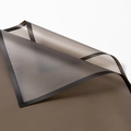Translucent matte gray-brown floral wrapping paper with elegant solid black borders - Magic Border - Black